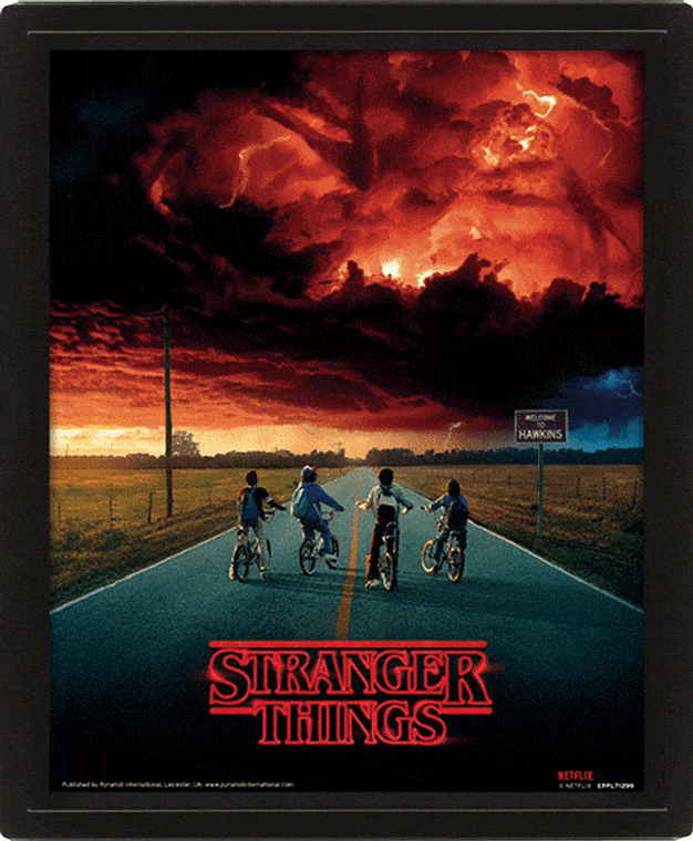 Stranger Things Framed 3D Lenticular Poster 26x20cm