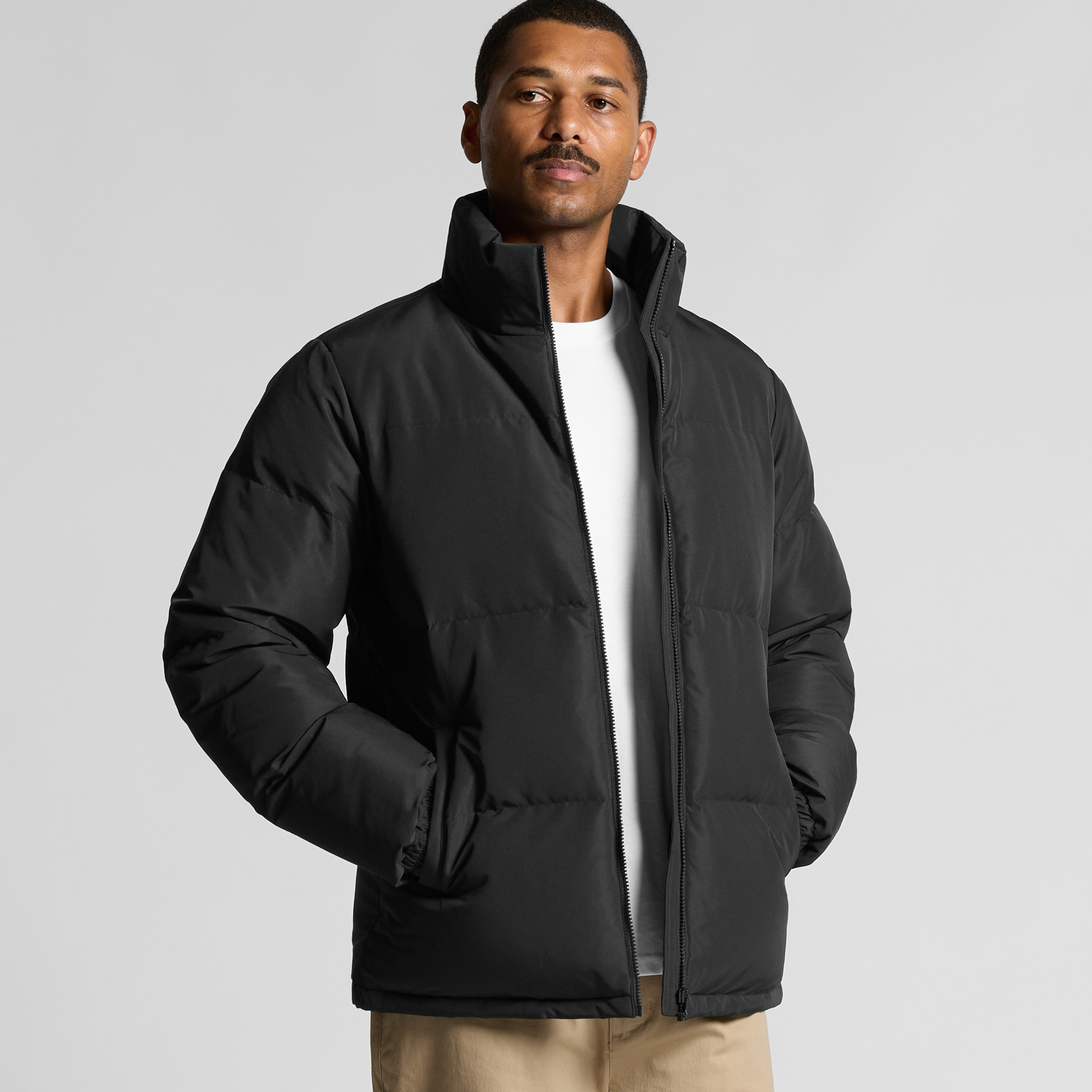 Mens Puffer Jacket - 5591 - AS Colour AU