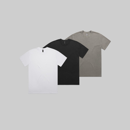 Essential Heavy Faded Tee Bundle | 3 Pack
