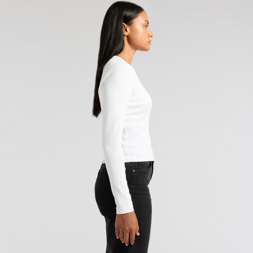 Wo's Organic Rib L/S Tee | 4096