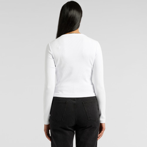 Wo's Organic Rib L/S Tee | 4096