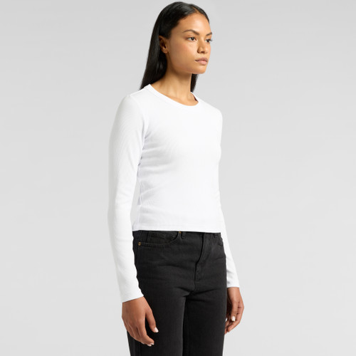 Wo's Organic Rib L/S Tee | 4096