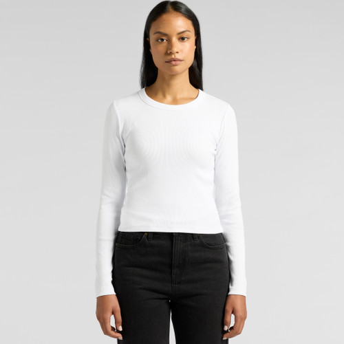 Wo's Organic Rib L/S Tee | 4096