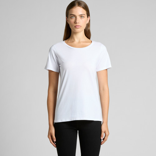 Wo's Shallow Scoop Tee | 4011