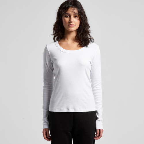 Wo's Organic Baby Rib L/S Tee | 4075