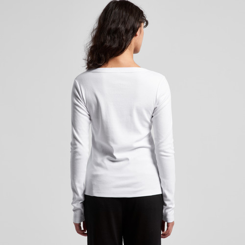 Wo's Organic Baby Rib L/S Tee | 4075