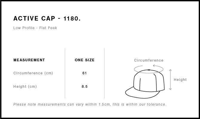 Active Finn Cap - 1180 - AS Colour AU