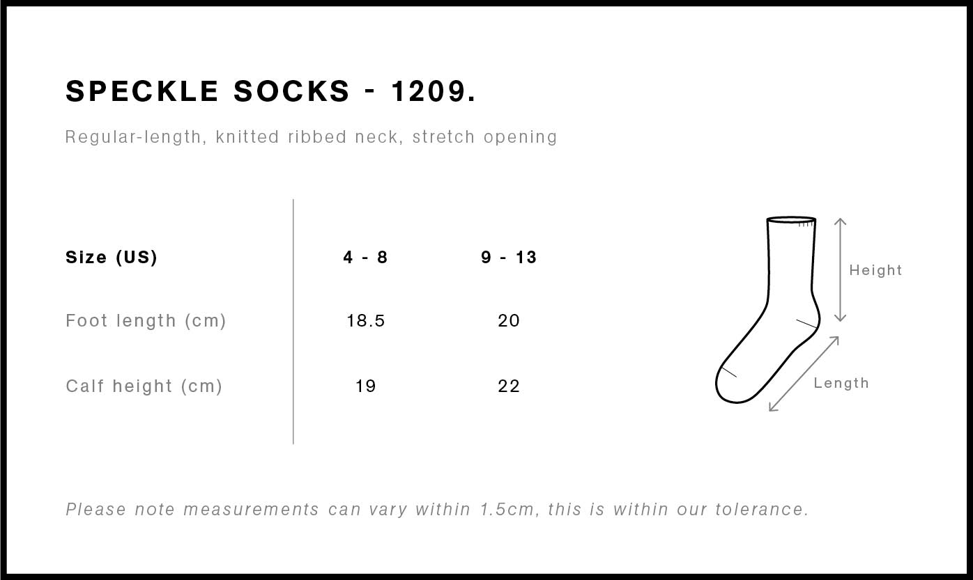 Speckle Socks (2 Pairs) - 1209 - AS Colour AU