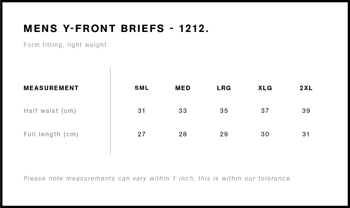 Mens Y-Front Briefs - 1212