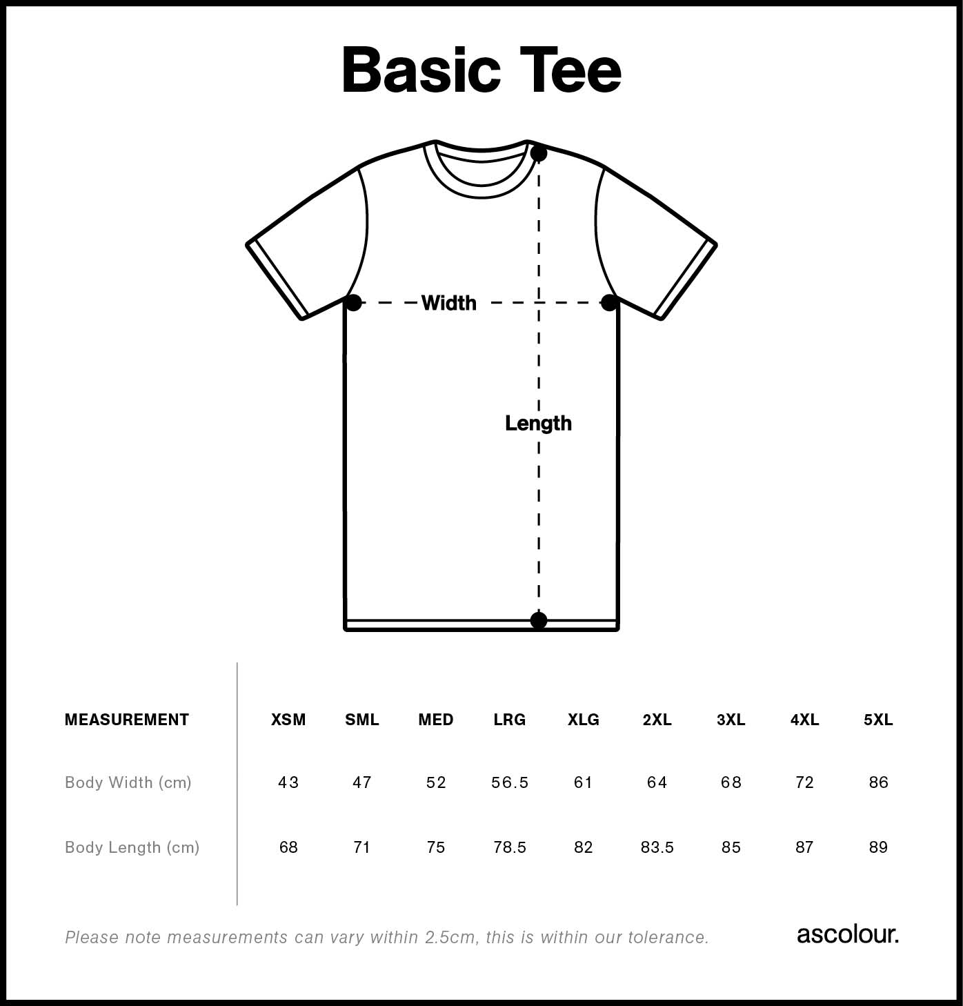 Men's Basic Tee - 5051 - AS Colour AU