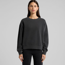 Wo's Relax Faded Crew – Pullovers – AS Colour – available in FADED BLACK, FADED BONE, FADED GREY – thumbnail 12 of 12