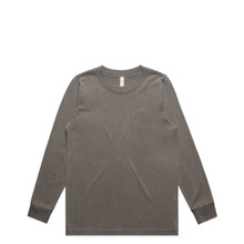 Wo's Heavy Faded L/S Tee – T Shirts – AS Colour – available in FADED BLACK, FADED BONE, FADED GREY – thumbnail 9 of 12