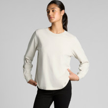 Wo's Heavy Faded L/S Tee – T Shirts – AS Colour – available in FADED BLACK, FADED BONE, FADED GREY – thumbnail 10 of 12