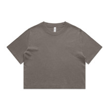Wo's Heavy Faded Crop Tee – T Shirts – AS Colour – available in FADED BLACK, FADED BONE, FADED BROWN, FADED ECRU and 5 more – thumbnail 11 of 26
