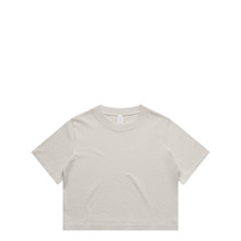 Wo's Heavy Faded Crop Tee – T Shirts – AS Colour – available in FADED BLACK, FADED BONE, FADED GREY – thumbnail 21 of 24