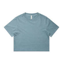 Wo's Heavy Faded Crop Tee – T Shirts – AS Colour – available in FADED BLACK, FADED BONE, FADED BROWN, FADED ECRU and 5 more – thumbnail 7 of 26