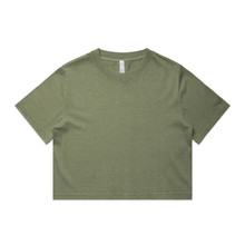 Wo's Heavy Faded Crop Tee – T Shirts – AS Colour – available in FADED BLACK, FADED BONE, FADED BROWN, FADED ECRU and 5 more – thumbnail 15 of 26
