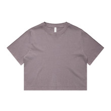 Wo's Heavy Faded Crop Tee – T Shirts – AS Colour – available in FADED BLACK, FADED BONE, FADED BROWN, FADED ECRU and 5 more – thumbnail 17 of 26