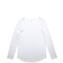 Wo's Mali L/S Tee – T Shirts – AS Colour – available in BLACK, WHITE – thumbnail 7 of 10
