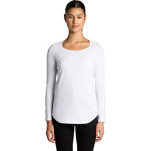 Wo's Mali L/S Tee – T Shirts – AS Colour – available in BLACK, WHITE – thumbnail 9 of 10