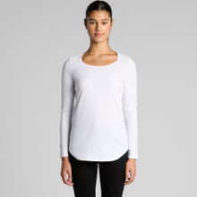 Wo's Mali L/S Tee – T Shirts – AS Colour – available in BLACK, WHITE – thumbnail 10 of 10