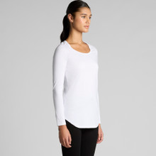 Wo's Mali L/S Tee – T Shirts – AS Colour – available in BLACK, WHITE – thumbnail 4 of 10