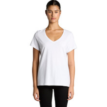 Wo's Maple V Neck Tee – T Shirts – AS Colour – available in BLACK, WHITE – thumbnail 9 of 10