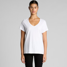 Wo's Maple V Neck Tee – T Shirts – AS Colour – available in BLACK, WHITE – thumbnail 10 of 10