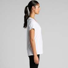 Wo's Maple V Neck Tee – T Shirts – AS Colour – available in BLACK, WHITE – thumbnail 3 of 10