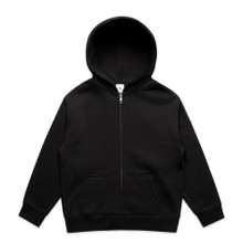 Youth Relax Zip Hood – Hoodies – AS Colour – available in BLACK – thumbnail 4 of 7
