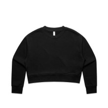 Wo's Relax Crop Crew – Pullovers – AS Colour – available in BLACK, BONE – thumbnail 1 of 10