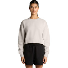 Wo's Relax Crop Crew – Pullovers – AS Colour – available in BLACK, BONE – thumbnail 9 of 10