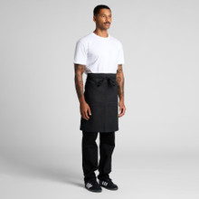 Linen Half Apron – Aprons – AS Colour – available in BLACK, NATURAL – thumbnail 6 of 10