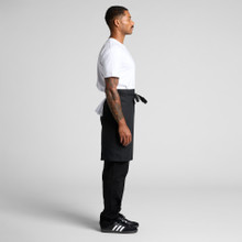 Linen Half Apron – Aprons – AS Colour – available in BLACK, NATURAL – thumbnail 5 of 10