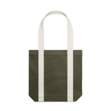 Two-Tone Carrie Tote – Tote Bags – AS Colour – available in ARMY/CREAM, BLACK/CREAM, CREAM/BLACK, NAVY/CREAM – thumbnail 1 of 8