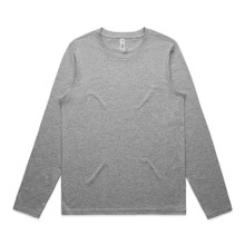Wo's Sophie L/S Tee – T Shirts – AS Colour – available in GREY MARLE – thumbnail 1 of 5
