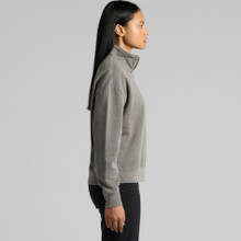 Wo's Relax Faded Half Zip – Pullovers – AS Colour – available in FADED BLACK, FADED GREY – thumbnail 6 of 11