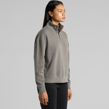 Wo's Relax Faded Half Zip – Pullovers – AS Colour – available in FADED BLACK, FADED GREY – thumbnail 7 of 11