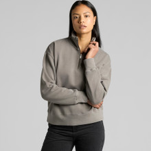 Wo's Relax Faded Half Zip – Pullovers – AS Colour – available in FADED BLACK, FADED GREY – thumbnail 1 of 11