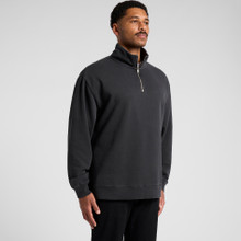 Relax Faded Half Zip – Pullovers – AS Colour – available in FADED BLACK, FADED GREY – thumbnail 6 of 10