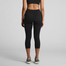 Wo's Active Mid Leggings – Pants – AS Colour – available in BLACK – thumbnail 6 of 8
