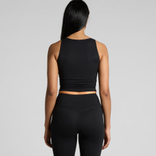 Wo's Active Crop Tank – Singlets – AS Colour – available in BLACK, INK BLUE, SHADOW – thumbnail 10 of 12