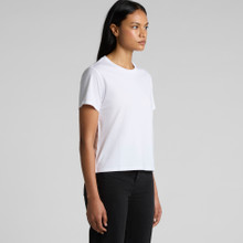 Wo's Maple Minus Tee [-8cm] 4025 – T Shirts – AS Colour – available in BLACK, WHITE – thumbnail 4 of 10