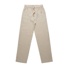 Wo's Linen Pants – Pants – AS Colour – available in NATURAL – thumbnail 4 of 5