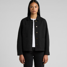 Wo's Canvas Chore Jacket – Jackets – AS Colour – available in BLACK – thumbnail 8 of 8
