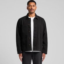 Canvas Chore Jacket – Jackets – AS Colour – available in BLACK – thumbnail 8 of 8