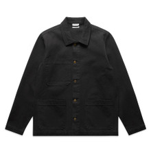 Canvas Chore Jacket – Jackets – AS Colour – available in BLACK, ECRU – thumbnail 1 of 10