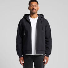 Canvas Bomber Hood Jacket – Jackets – AS Colour – available in BLACK, INK BLUE – thumbnail 10 of 10