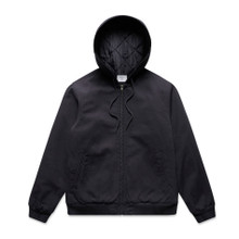 Canvas Bomber Hood Jacket – Jackets – AS Colour – available in BLACK, INK BLUE – thumbnail 3 of 10