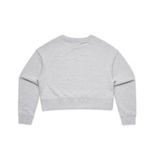 Wo's Crop Crew – Hoodies – AS Colour – available in BLACK, GREY MARLE, PALE PINK – thumbnail 4 of 9